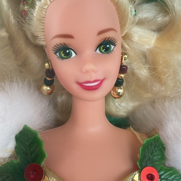 1994 Rare Misprint Boxart Happy Holidays Barbie Special Edition NIB Mint - Picture 10 of 14